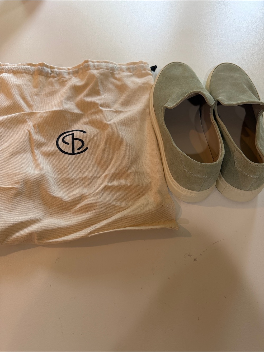CQP Sage Jetty Suede Slip-On Sneakers Sz 44(11). Box49